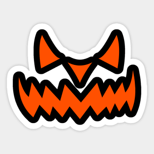 Scary Pumpkin Sticker